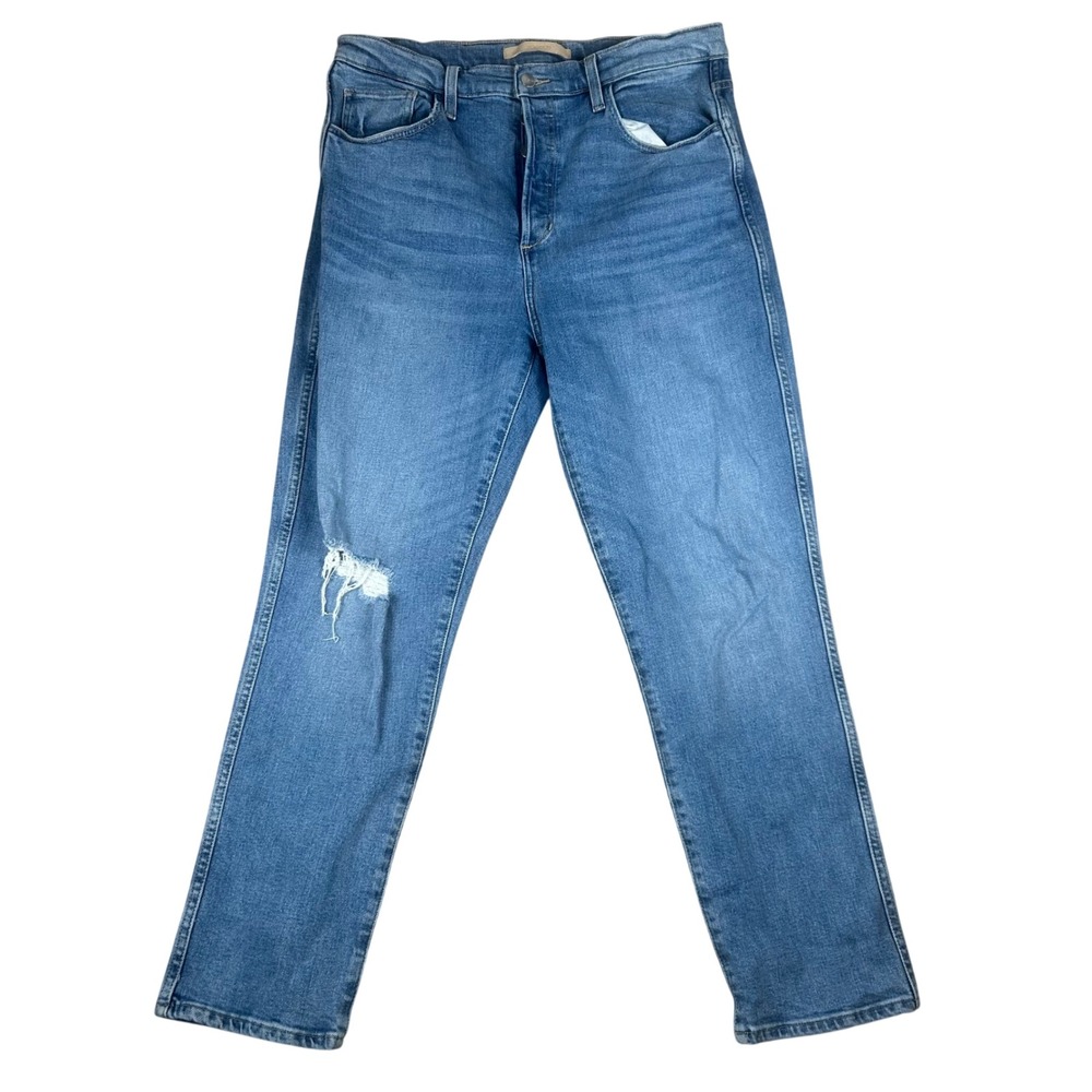 Joes Jeans The Raine Ankle Barnes Destructed High Rise Slim‎ Straight Womens 32